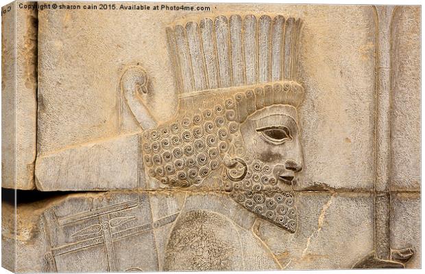  The face of Persepolis Canvas Print by Sharon Cain