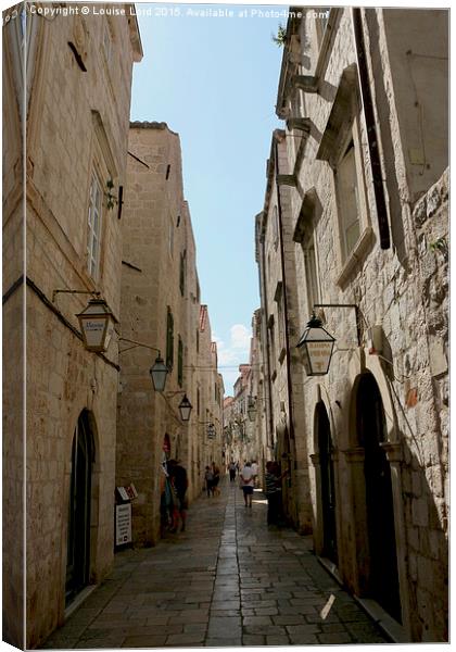  Dubrovnik, Croatia Canvas Print by Louise Lord