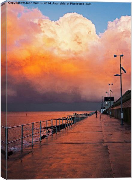  Sunset After the Storm Canvas Print by John Wilcox