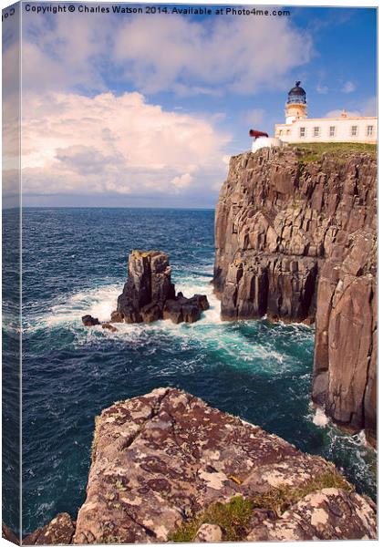  Neist Point Lighthouse  Canvas Print by Charles Watson