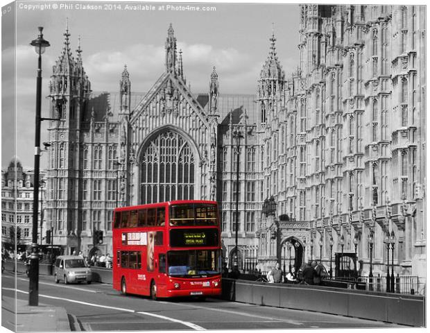 London Bus Canvas Print by Phil Clarkson