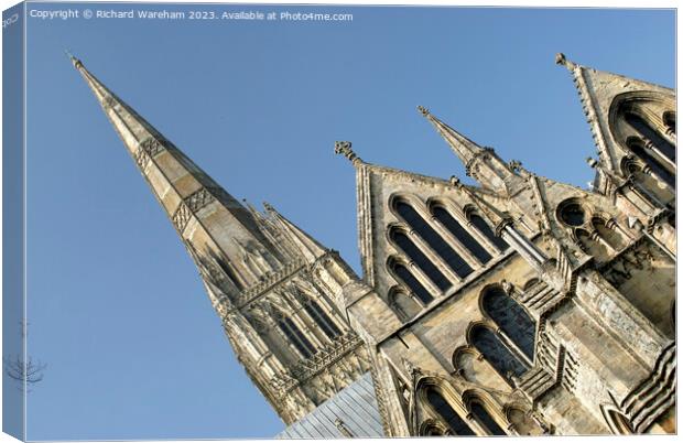 Salisbury Cathedral  Canvas Print by Richard Wareham