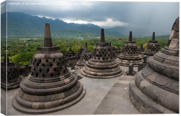 Borobudur Canvas Print by Richard Wareham