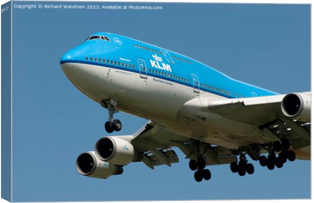 KLM Boeing 747 PH-BFE Canvas Print by Richard Wareham