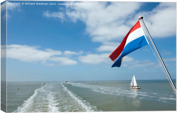 Wadden Sea Friesland Canvas Print by Richard Wareham