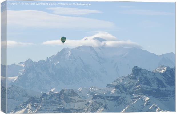 Mont Blanc Canvas Print by Richard Wareham