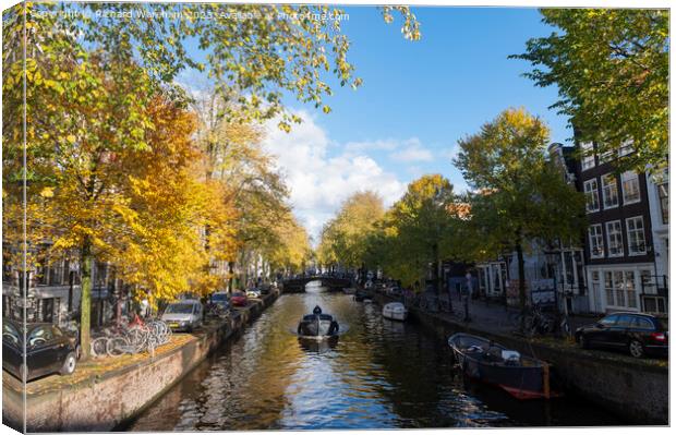 Leidsegracht Canvas Print by Richard Wareham