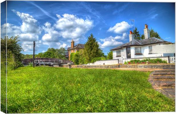  Lock House HDR Canvas Print by peter wyatt