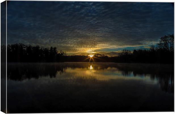  Winter Sunrise Canvas Print by peter wyatt