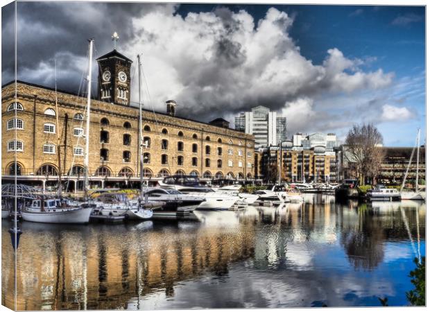 St Katherines Dock, London. Canvas Print by David Hall