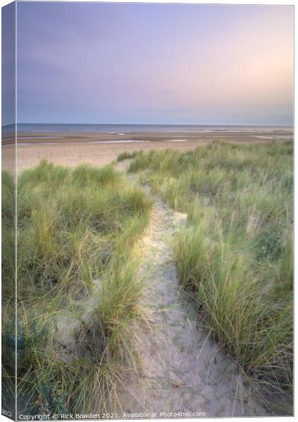 Holme Dune Path Canvas Print by Rick Bowden