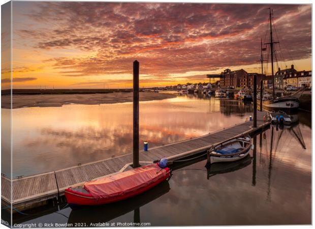 Wells Harbour North Norfolk Canvas Print by Rick Bowden