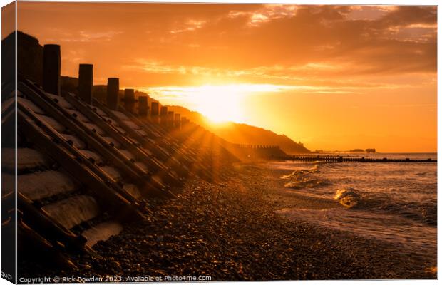 Twilight Enchantment Over Cromer Canvas Print by Rick Bowden