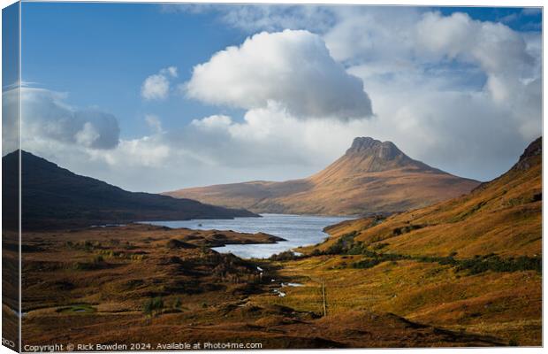 Stac Pollaidh Valley Canvas Print by Rick Bowden