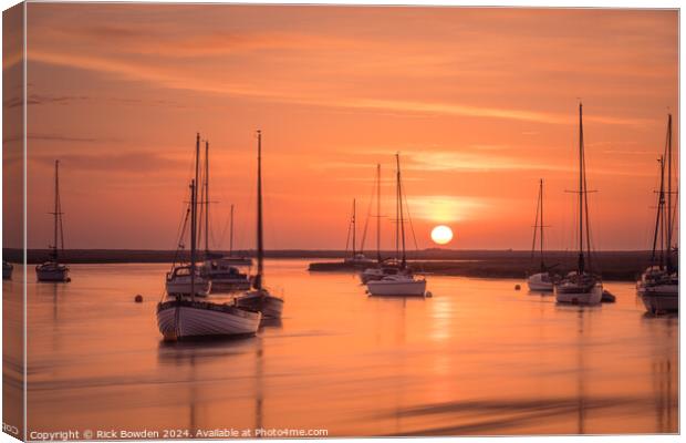 Wells Sunrise Canvas Print by Rick Bowden