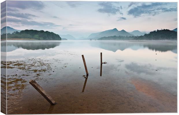 Derwent Water Lake District Canvas Print by Rick Bowden