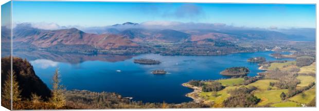 Majestic View of Derwent Water Canvas Print by Rick Bowden