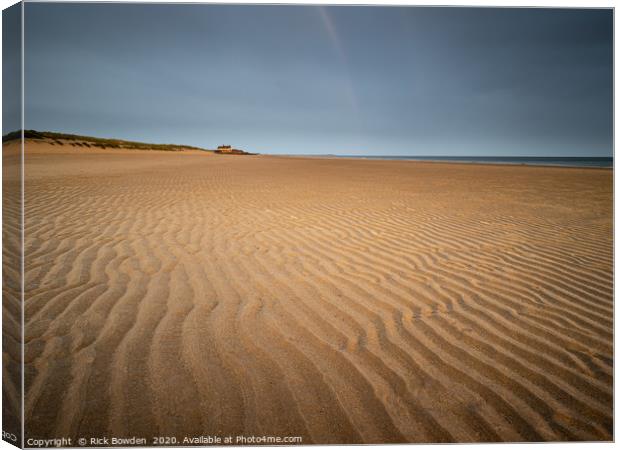 Brancaster Sand Waves Canvas Print by Rick Bowden