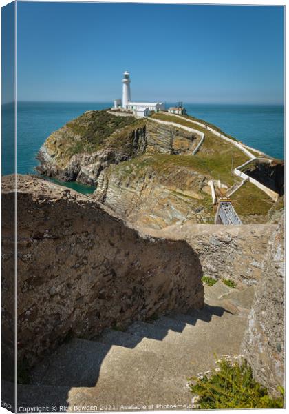 South Stack Anglesey Canvas Print by Rick Bowden