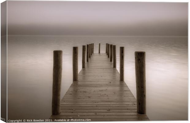 Misty Morning Serenity Canvas Print by Rick Bowden