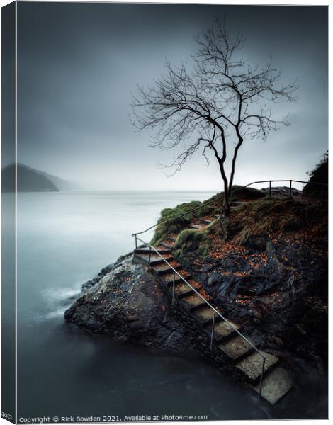 The Peaceful Isolation of Babbacombe Tree Canvas Print by Rick Bowden