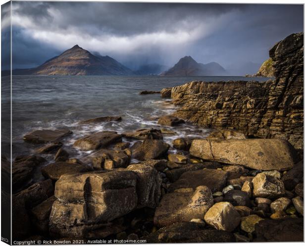 Elgol Isle of Skye Scotland Canvas Print by Rick Bowden