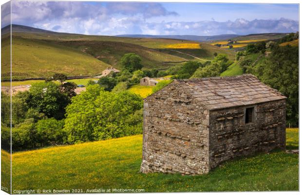 Swaledale Yorkshire Dales Canvas Print by Rick Bowden