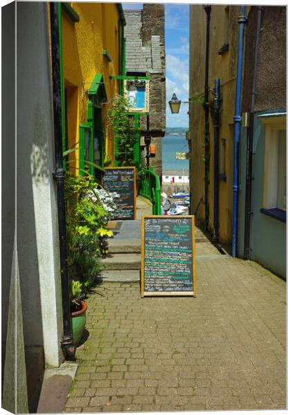 Tenby Lanes, West Wales Canvas Print by Jonathan Evans