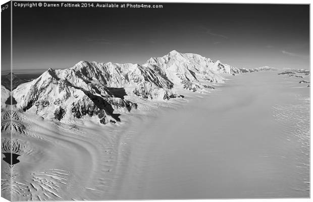  Mt. St. Elias and Seward Glacier, Yukon / Alaska Canvas Print by Darren Foltinek