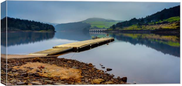 ladybower reservoir Canvas Print by Jason Thompson