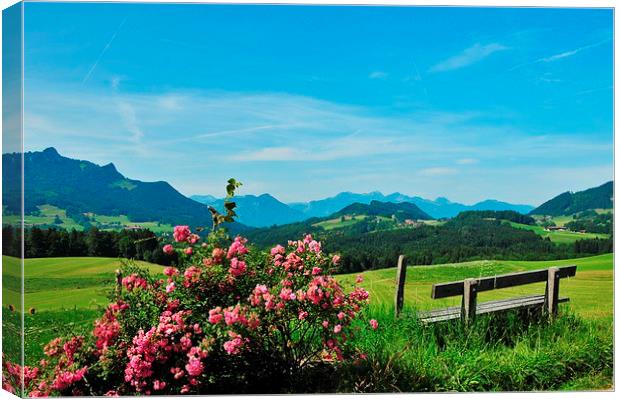  Southern Bavaria Canvas Print by Claudia  Schmidt