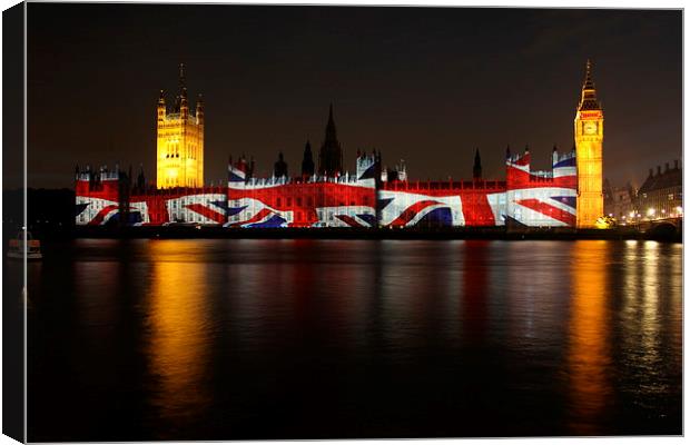  Westminster jack Canvas Print by Ross Lawford