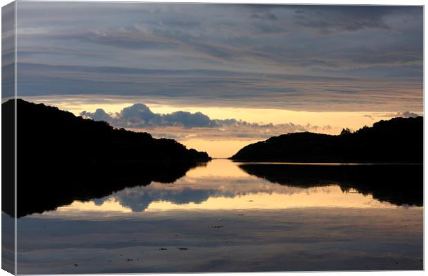  The Loch reflection Canvas Print by Ross Lawford