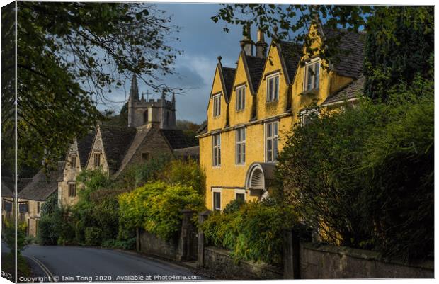Castle Coombe Cotswolds Canvas Print by Iain Tong