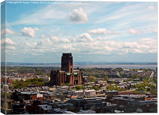 The Anglican cathedral Canvas Print by Susan Tinsley