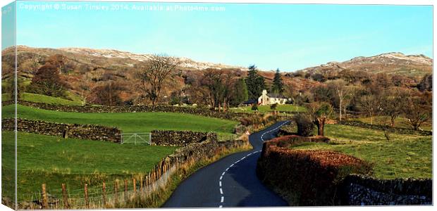 The long winding road Canvas Print by Susan Tinsley