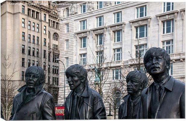 The Beatles are in town Canvas Print by Susan Tinsley