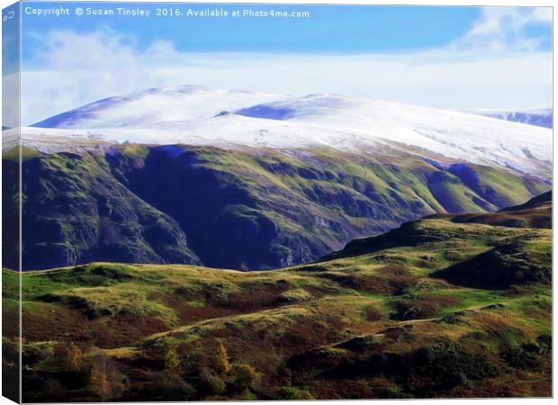 Looking towards Skiddaw Canvas Print by Susan Tinsley
