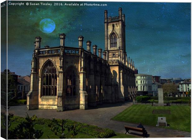 Bombed out church Canvas Print by Susan Tinsley