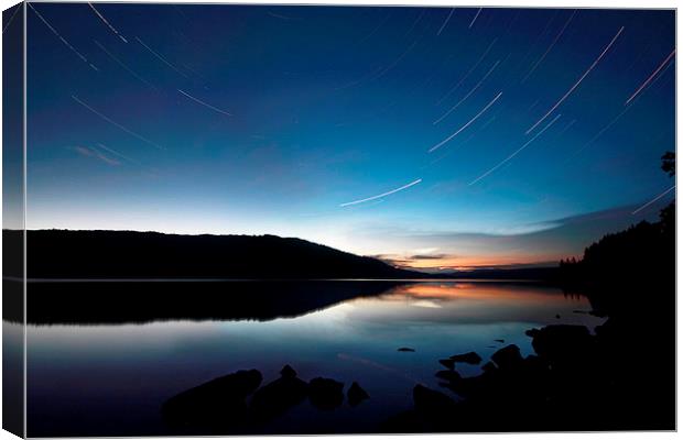  Stars over Loch Awe Canvas Print by Chris Griffin