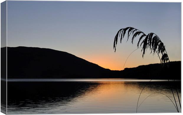 Lake Haupiri sunset Canvas Print by Peter Righteous