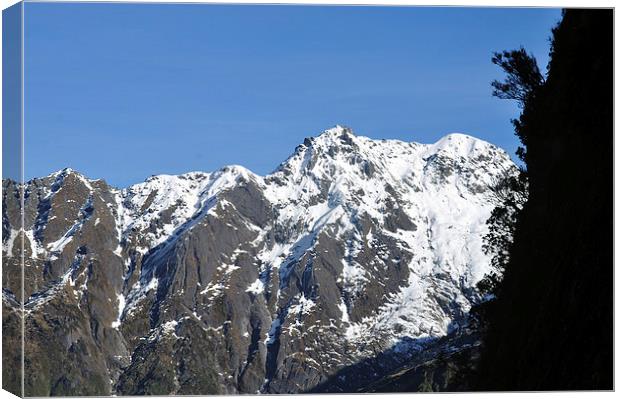 rugged alpine scenery Canvas Print by Peter Righteous
