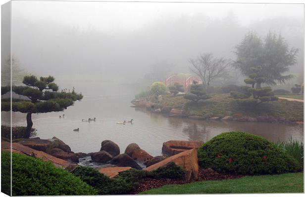 Japanese garden Canvas Print by Peter Righteous