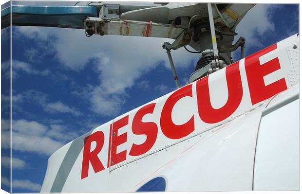 rescue signage Canvas Print by Peter Righteous