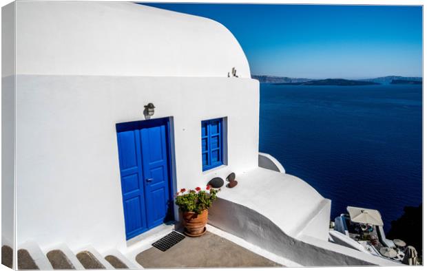 House with a view Canvas Print by Alan Sinclair