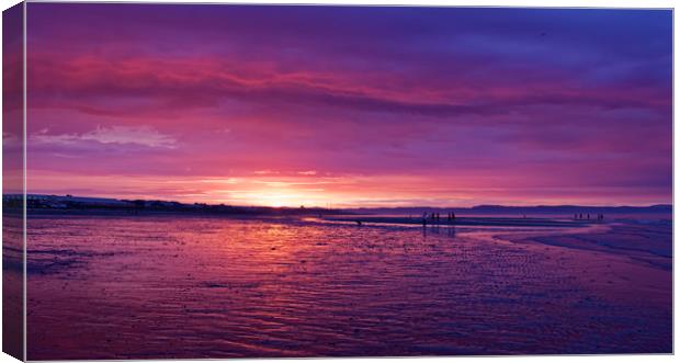 Portobello Purple Sunset Canvas Print by DREW MCLEAN
