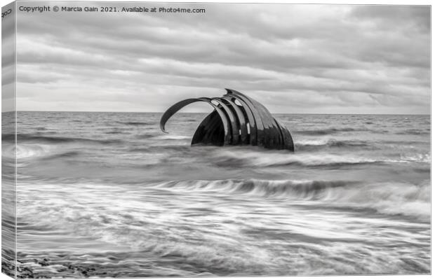 Mary's Shell Cleveleys Canvas Print by Marcia Reay
