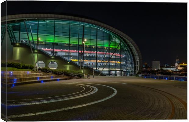 The Sage exhibition centre Canvas Print by Marcia Reay