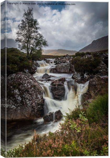 River Etive Canvas Print by Marcia Reay