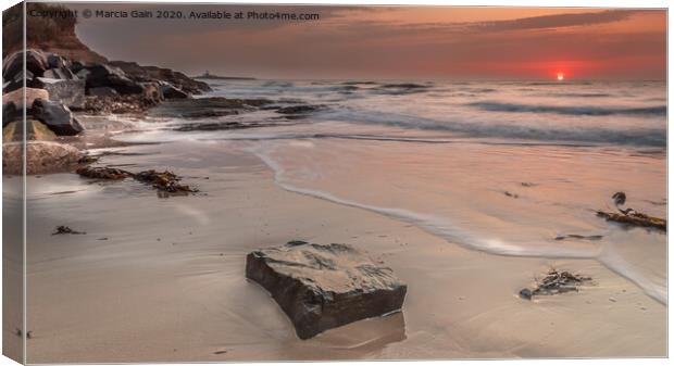Coastal sunrise Canvas Print by Marcia Reay